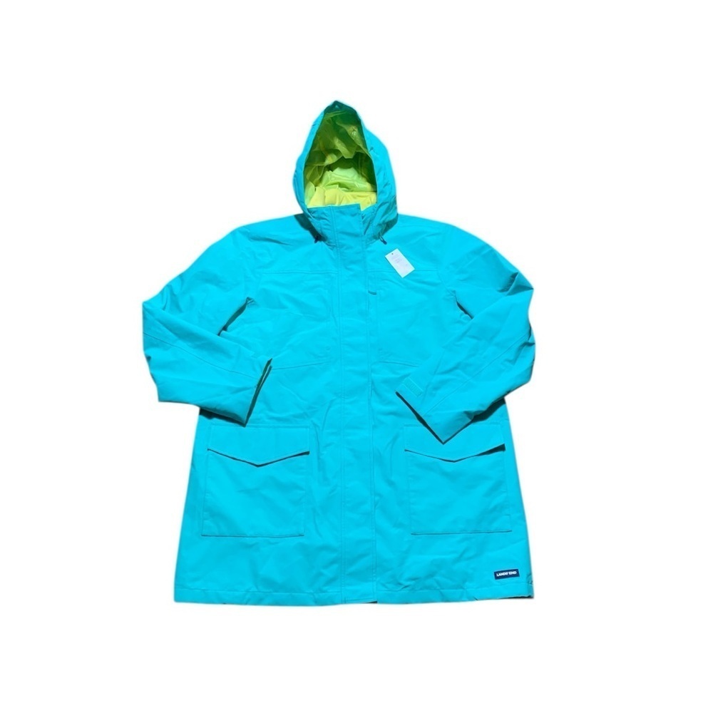 NWT Lands End Women’s Squall Weatherproof Jacket Hood Size XL - Picture 2 of 11